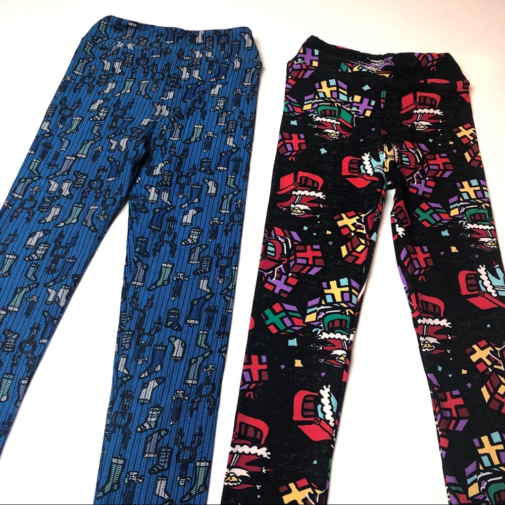 2/$25 2 pair LuLaRoe L/XL Christmas Leggings